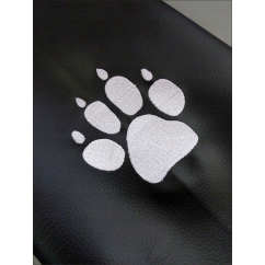 CarPassion pokrowiec ochronny na fotel z ekoskóry do przewozu zwierząt „Łapa”