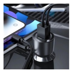 Ładowarka samochodowa USB Typ C + USB - eXtremestyle® - 60 W - CC60CU