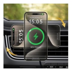 Uchwyt samochodowy PREMIUM z ładowarką indukcyjną / bezprzewodową eXtreme® - typ:O-16 W MagMax Qi2