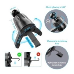 Uchwyt samochodowy PREMIUM - do kratki - eXtreme® - typ:O-15 W MagMax