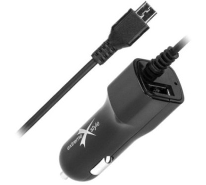 Ładowarka samochodowa micro USB + USB - eXtreme® - 2.1A - NCC21MU