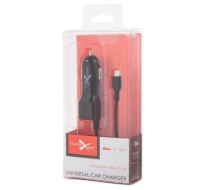 Ładowarka samochodowa micro USB + USB - eXtreme® - 2.1A - NCC21MU