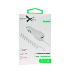 Ładowarka samochodowa micro USB + USB - eXtreme® Ampere - 3.1A - ACCMU31W