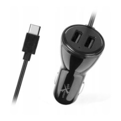 Ładowarka samochodowa do telefonu USB Typ-C + 2 x USB - eXtreme® Ampere - 4A - ACCC2U4B