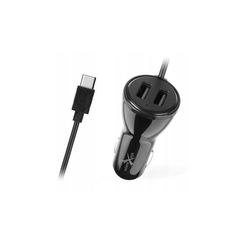 Ładowarka samochodowa do telefonu USB Typ-C + 2 x USB - eXtreme® Ampere - 4A - ACCC2U4B
