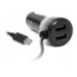 Ładowarka samochodowa do telefonu USB Typ-C + 2 x USB - eXtreme® Ampere - 4A - ACCC2U4B