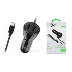 Ładowarka samochodowa do telefonu USB Typ-C + 2 x USB - eXtreme® Ampere - 4A - ACCC2U4B