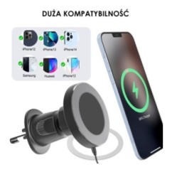 Uchwyt samochodowy PREMIUM - do kratki - eXtreme® - typ:O-14 W MagSafe