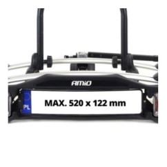 Bagażnik rowerowy na hak - 3 rowery TBC-01/3