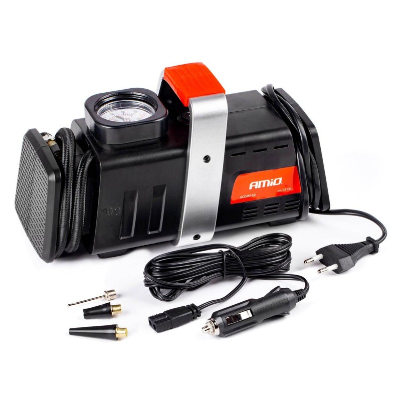 Kompresor samochodowy pompka 12V 230V ACOMP-02