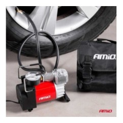 Kompresor samochodowy z manometrem ACOMP-03 metalowy 12V