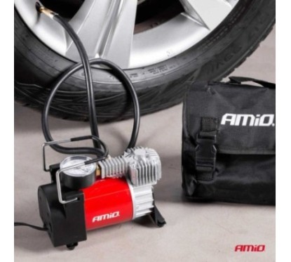 Kompresor samochodowy z manometrem ACOMP-03 metalowy 12V